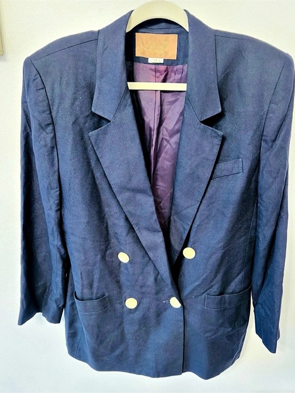 Saville Double Breasted Blazer Blue Size 12